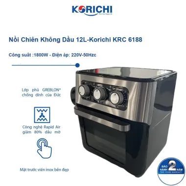 Nồi chiên không dầu KORICHI KRC-6188