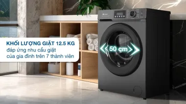 Máy giặt Casper Inverter 12.5 kg WF-D125VGR1