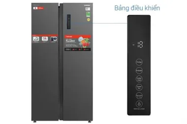 Tủ lạnh Toshiba Inverter 555 lít Side By Side GR-RS696WI-PMV(60)-AG 