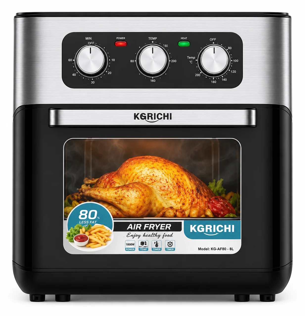 Nồi chiên không dầu KORICHI KRC-6188